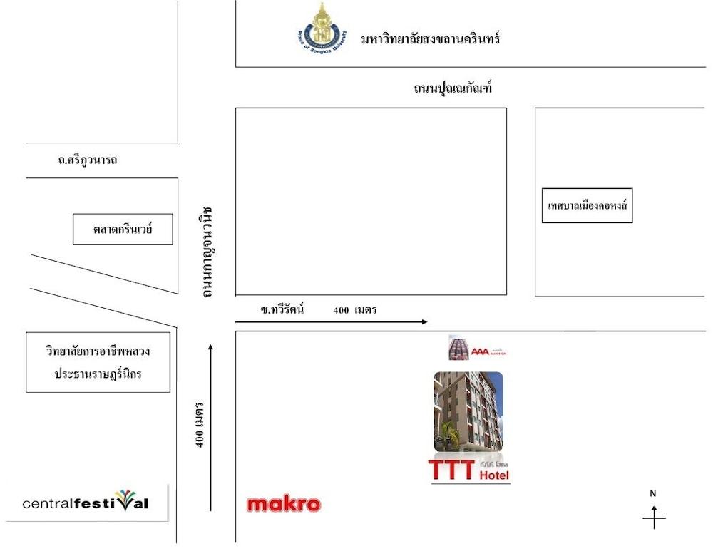 Ttt Hotel Hat Yai Esterno foto