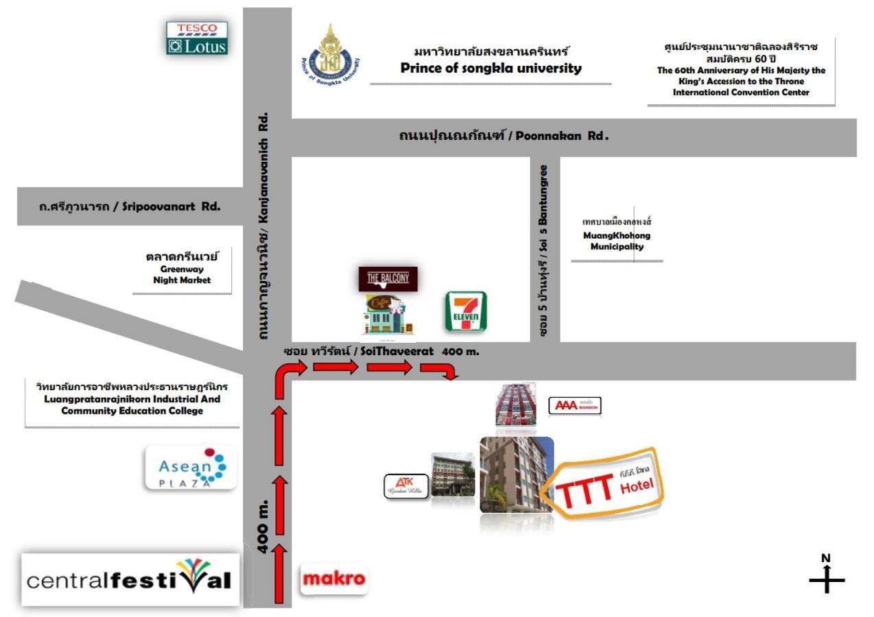 Ttt Hotel Hat Yai Esterno foto
